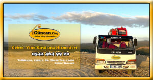 Gebze Sepetli Vinç Kiralama