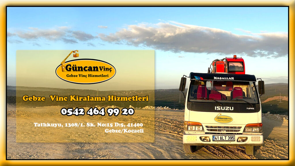 Gebze Kiralık Vinç